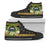 Samoa High Top Shoes - Polynesian Gold Patterns Collection Unisex Black - Polynesian Pride