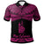 New Caledonia Polo Shirt Polynesian Tattoo Pink Version Unisex Pink - Polynesian Pride