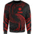 Northern Mariana Islands Polynesian Sweater - Red Tribal Wave Unisex Red - Polynesian Pride