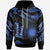 Marshall Islands Hoodie Polynesian Tattoo Blue Version Unisex Blue - Polynesian Pride