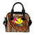 Hawaii Kanaka Maoli Shoulder Handbag - Polynesian Hook And Hibiscus - Polynesian Pride