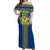 Hawaii Kaiser High School Off Shoulder Long Dress - LT12 Long Dress Blue - Polynesian Pride