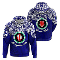Custom Papua New Guinea Bougainville Pride Hoodie LT12 Blue - Polynesian Pride