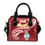 Guam Personalised Should Handbag - Guam Seal Polynesian Patterns Plumeria (Red) - Polynesian Pride