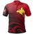 Papua New Guinea Polo Shirt Raggiana Bird of Paradise Polynesian Patterns Unisex Red - Polynesian Pride