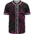 Vanuatu Polynesian Baseball Shirt - Pink Tribal Wave Unisex Pink - Polynesian Pride