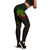 Guam Polynesian Women's Legging - Reggae Turtle Hibiscus Flower Frame Vintage - Polynesian Pride