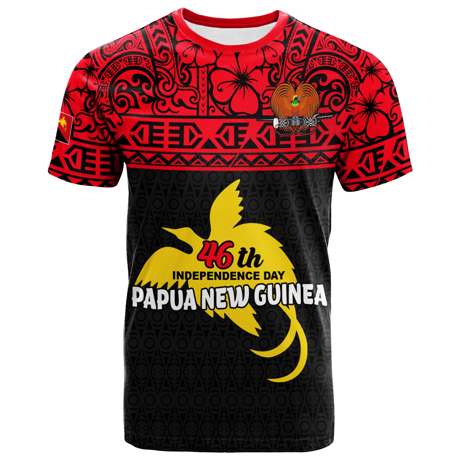 Custom Papua New Guinea Independence Day T Shirt LT12 Unisex Red - Polynesian Pride