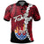 Tahiti Polynesian Polo Shirt Tribal Wave Tattoo Flag Style Unisex Black - Polynesian Pride