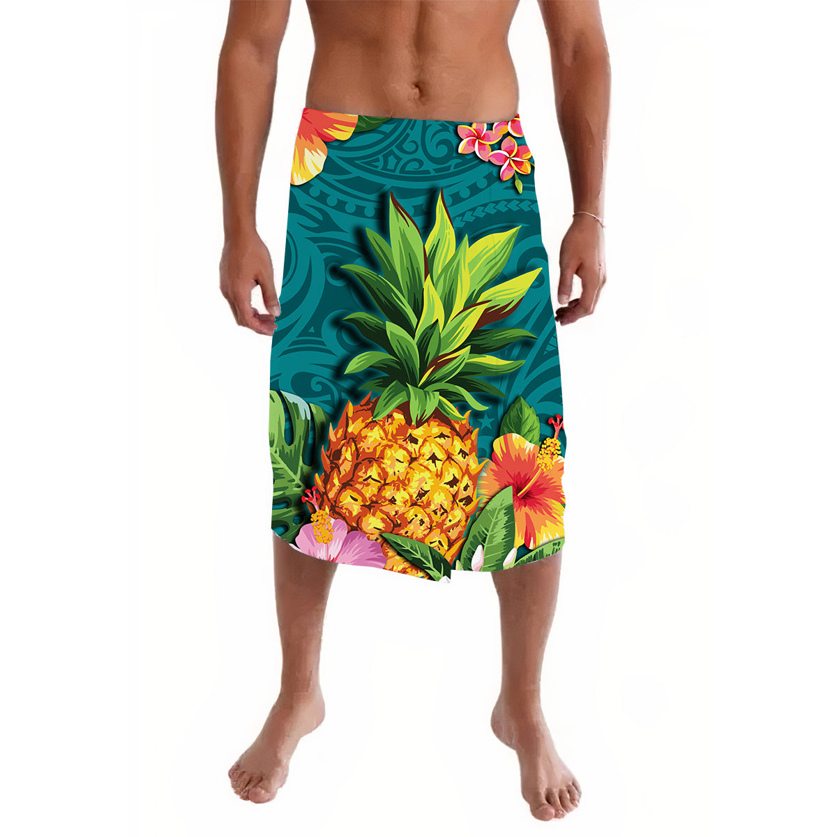 Hawaii Lavalava Polynesian Aqua Pineapple LT13 Aqua - Polynesian Pride