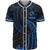 Tonga Polynesian Baseball Shirt - Blue Tribal Wave Unisex Blue - Polynesian Pride