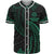 American Samoa Polynesian Baseball Shirt - Green Tribal Wave Unisex Green - Polynesian Pride