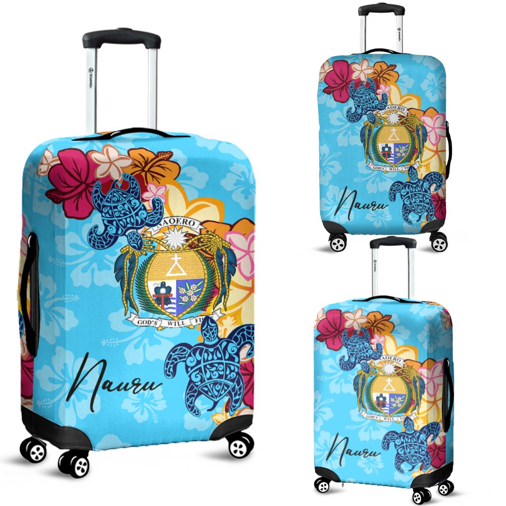 Nauru Luggage Covers - Tropical Style Blue - Polynesian Pride