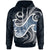 Pohnpei Islands Polynesian Hoodie Ocean Style Unisex Blue - Polynesian Pride