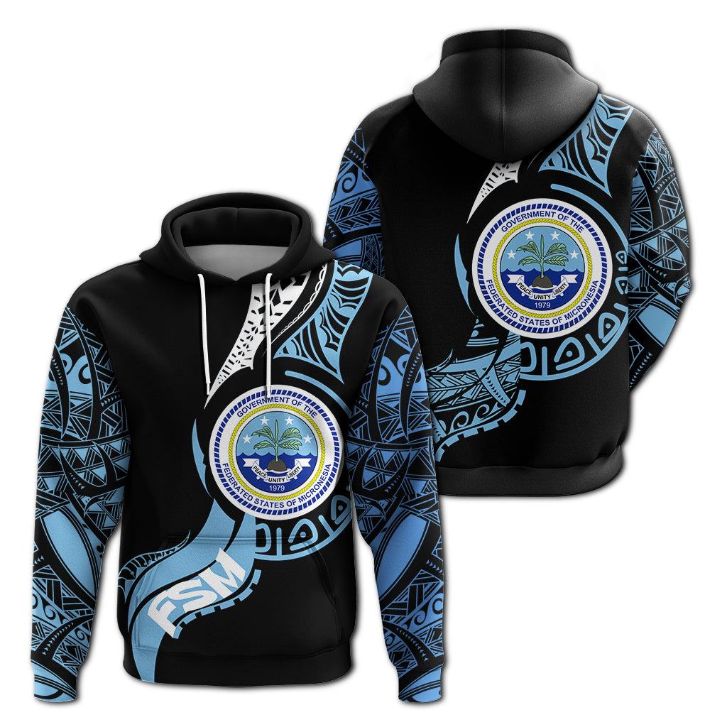 Federated States of Micronesia Hoodie Micronesia Pride LT12 Unisex Black - Polynesian Pride