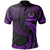 Pohnpei Micronesia Polo Shirt Purple Tribal Wave Unisex Purple - Polynesian Pride