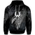 Pohnpei Polynesian Hoodie Legend White Version Unisex Black - Polynesian Pride