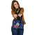 Guam Polynesian Custom Personalised Shoulder Handbag - Floral With Seal Blue - Polynesian Pride