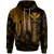 Polynesian Hawaii Kanaka Maoli Hoodie Polynesian Wings (Golden) Unisex Golden - Polynesian Pride