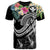 Polynesian Hawaii Kanaka Maoli T Shirt Summer Plumeria (Black) Unisex Black - Polynesian Pride