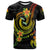 Yap Custom T Shirt Reggae Plumeria Flowers with Spiral Patterns Unisex Art - Polynesian Pride