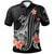 Fiji Polo Shirt Polynesian Hibiscus Pattern Style Unisex Black - Polynesian Pride