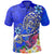 Polynesian Polo Shirt Turtle Plumeria Blue Color Unisex Blue - Polynesian Pride