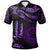 American Samoa Polo Shirt Polynesian Tattoo Purple Version Unisex Purple - Polynesian Pride