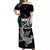 Samoa Off Shoulder Long Dress Hammerhead Shark Black LT13 Women Black - Polynesian Pride