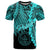 Palau Polynesian T Shirt Tribal Wave Tattoo Neon Blue Unisex Neon Blue - Polynesian Pride