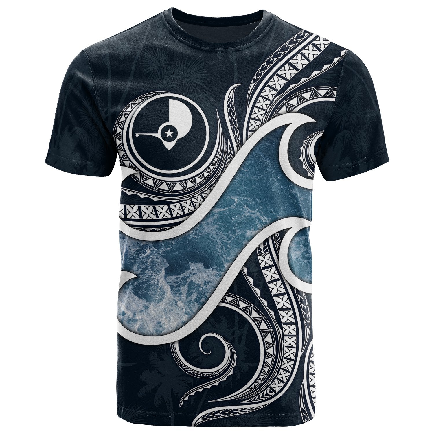 Yap Islands Polynesian T Shirt Ocean Style Unisex Blue - Polynesian Pride