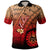 Tahiti Polynesian Polo Shirt Plumeria Tattoo Tribal Unisex Red - Polynesian Pride