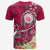 Hawaii Polynesian T Shirt Hawaii Seal With Turtle Plumeria (Pink) Unisex Pink - Polynesian Pride