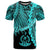 Vanuatu Polynesian T Shirt Tribal Wave Tattoo Neon Blue Unisex Neon Blue - Polynesian Pride