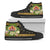 Tahiti High Top Shoes - Polynesian Gold Patterns Collection Unisex Black - Polynesian Pride