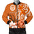 Hawaii Men's Bomber Jacket - Hawaii Seal Hawaiian Spirit Orange - Polynesian Pride