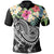 Polynesian American Samoa Polo Summer Plumeria (Black) Unisex Black - Polynesian Pride