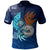 American Samoa Polynesian Polo Shirt Blue Polynesian Eagle Unisex Blue - Polynesian Pride