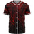 Tokelau Baseball Shirt - Red Color Cross Style Unisex Black - Polynesian Pride