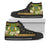 Tuvalu High Top Shoes - Polynesian Gold Patterns Collection Unisex Black - Polynesian Pride