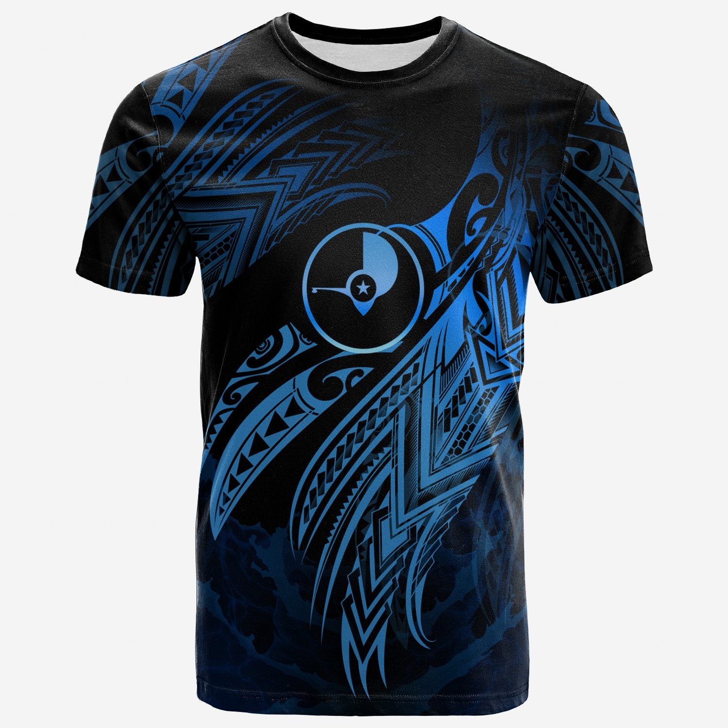 Yap Micronesia T Shirt Chuuk Legend Blue Version Unisex Blue - Polynesian Pride