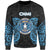 Northern Mariana Islands Polynesian Sweater - Spirit Style Blue Unisex Blue - Polynesian Pride