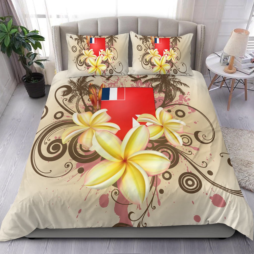 Wallis and Futuna Polynesian Bedding Set - Summer Tropical White - Polynesian Pride