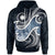 Marshall Islands Polynesian Hoodie Ocean Style Unisex Blue - Polynesian Pride