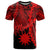 Nauru Polynesian T Shirt Tribal Wave Tattoo Red Unisex Red - Polynesian Pride