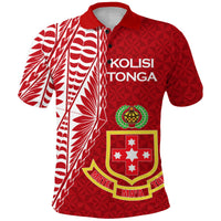 Kolisi Atele Polo Shirt HUNI KAU KULA 1980 (STATES) LT12 Red - Polynesian Pride