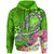 Hawaii Hoodie Turtle Plumeria Polynesian Tattoo Green Color Unisex Green - Polynesian Pride