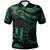 Cook Islands Polo Shirt Polynesian Tattoo Green Version Unisex Green - Polynesian Pride