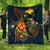 Papua New Guinea Polynesian Premium Quilt - Legend of Papua New Guinea (Blue) - Polynesian Pride