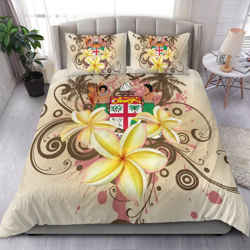 Fiji Polynesian Bedding Set - Summer Tropical White - Polynesian Pride